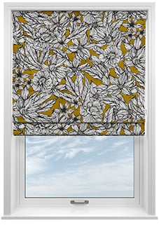 Ted Baker Velvet Vietnam, Gold - Twist&Fit Roman Blind